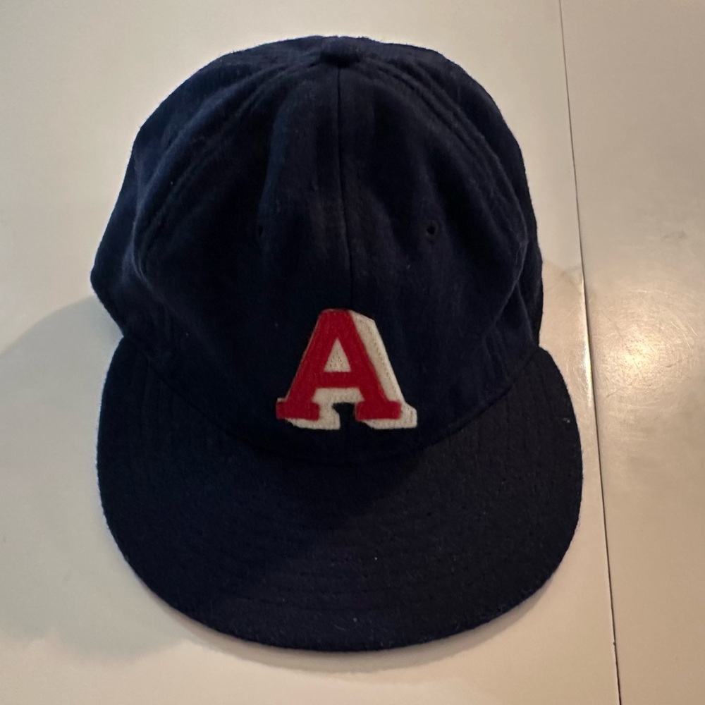 Navy Blue Cap with Red Letter A